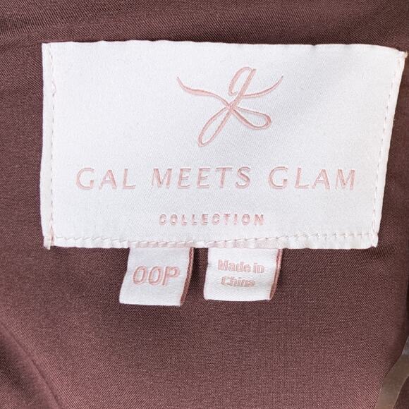 Gal Meets Glam Ingrid Rust Rose Floral Jacquard Pleated Fit & Flare Mini Dress - Picture 9 of 11